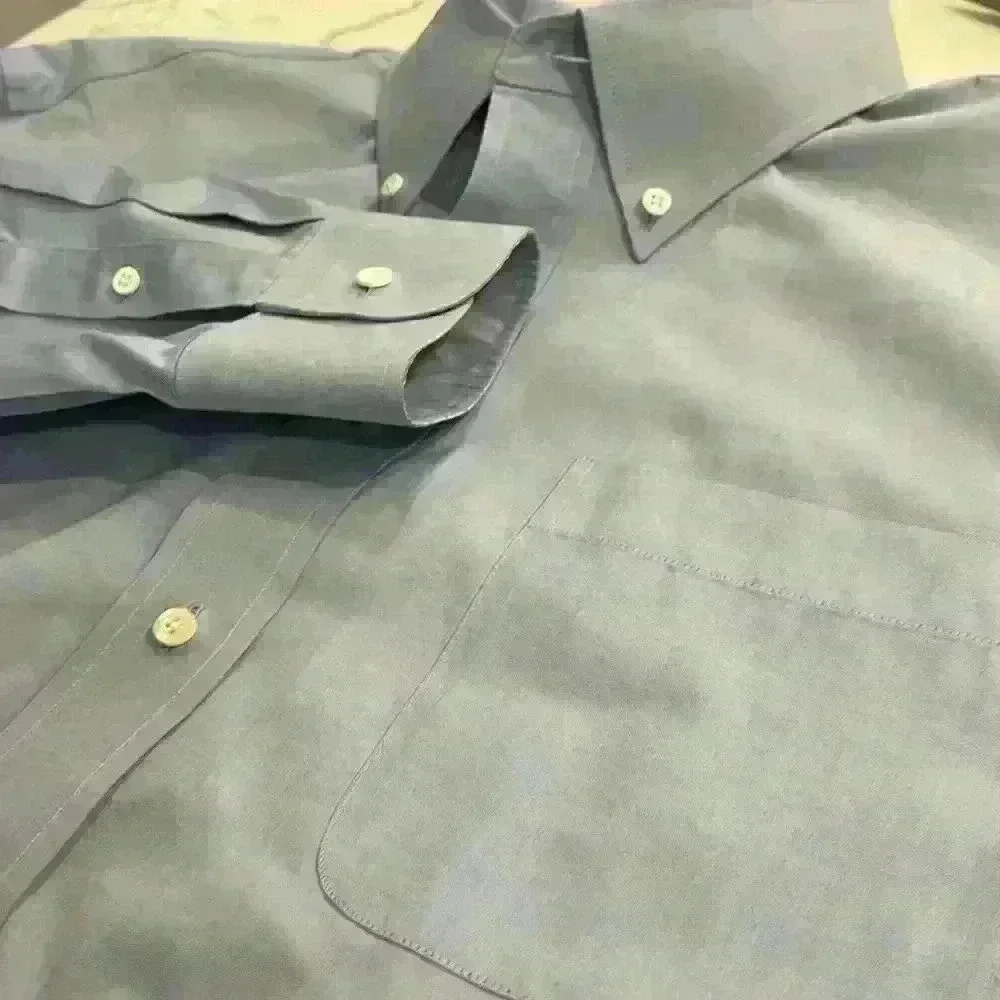 Nordstrom light blue men's button-down Classic‎ Fit sz 18/36 - Picture 4 of 4